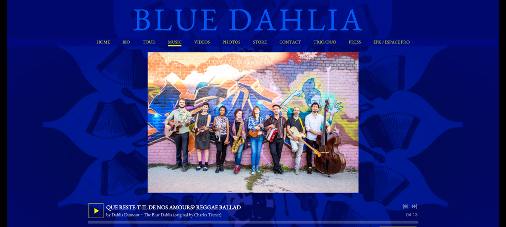 Blue Dahlia website