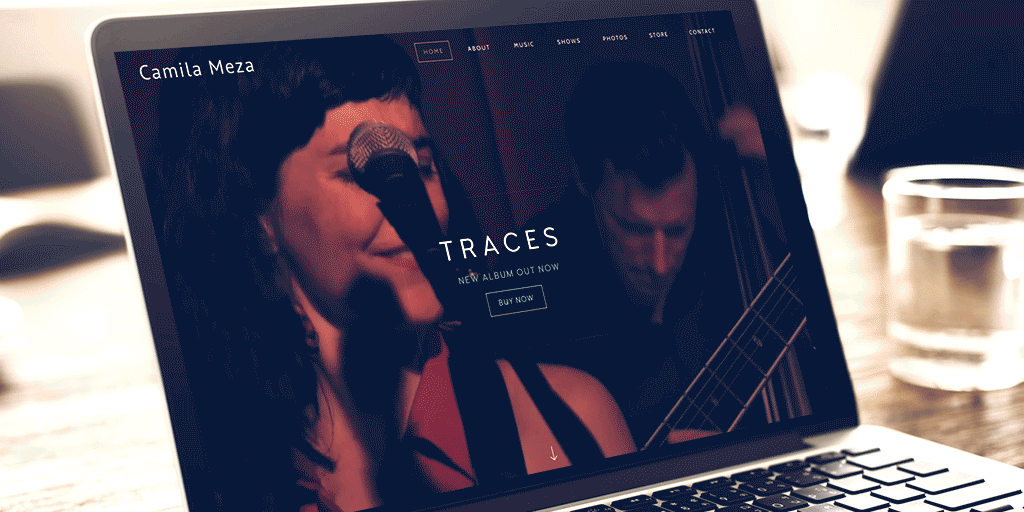 Clean and stunning video headers for your band website 