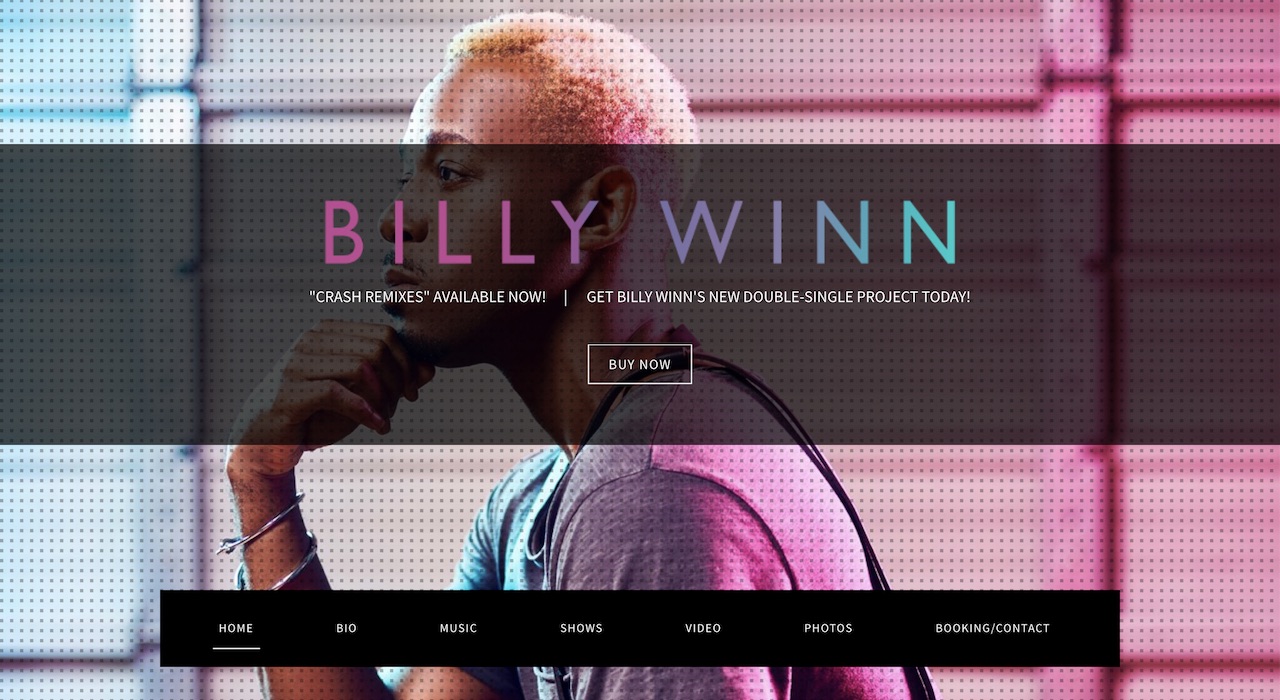 Top Musician Website Designs: Billboard Template