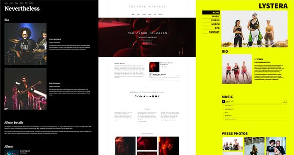 New: EPK page templates