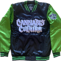 Cannabis Culture "Cut and Sew" Satin Jacket