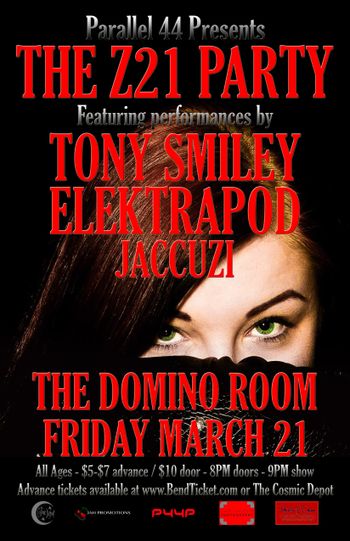Elektrapod Poster - The Z21 Party w/ Tony Smiley - The Domino Room 3/21/14

