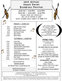 28th annual Happy Valley Bluegrass Festival