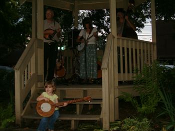 3 year old Cora Burke, of Kingsport, TN. Ms Cora is now 12, and we were delighted when she returned a few days ago to sing Catfish John with us on stage !
