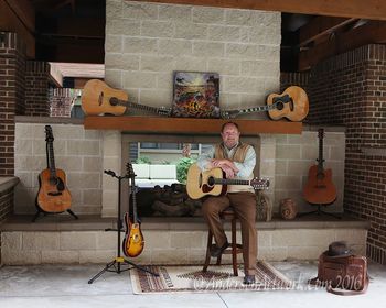 Me and many of my guitars
