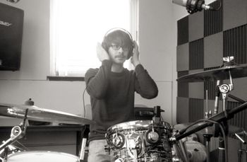 Monsieur B in the studio
