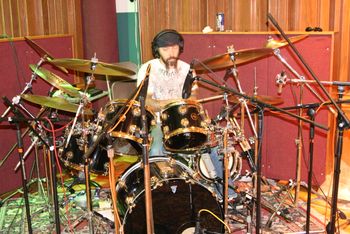 2007 - Recording "$ell the Sky" with producer Jack Endino - Photo by Silesia
