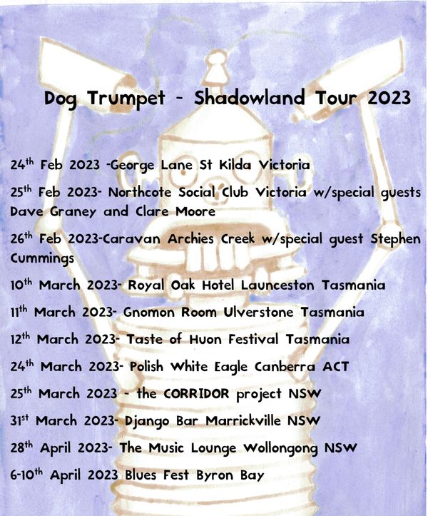 Due to popular demand a second Django Bar show has been added on the 31st of March
Tickets: www.dogtrumpet.net/gigs