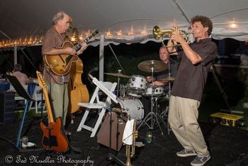 Van with Mike McShane and Jim Miller at Plein Air  Easton, 2013 (Ted Mueller Photography)

