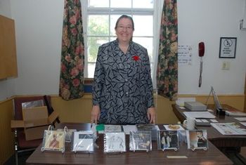 SoS 10 - Marlene Madole, co-founder, working the CD table
