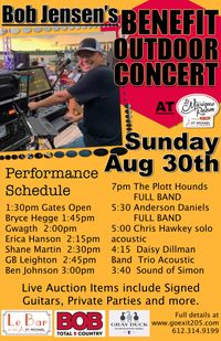 Chris Hawkey Solo Acoustic | Bob Jensen's Benefit Outdoor Concert