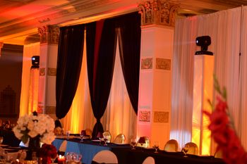 Backdrop Draping with Columns
