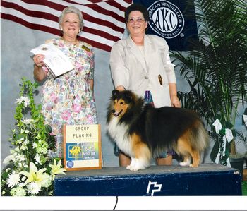 On Sunday, March 16, 2008, Judge Lydia Coleman Hutchinson awarded Teddybear a Group 4 placement at the Fort Lauderdale Dog Show
