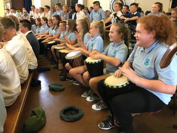 African drumming performance
