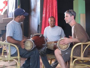 studying bata drumming in Cuba, 2008
