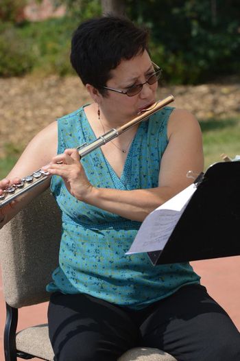 Berlinda Lopez, flute, performing with Arbor at Summerset Festival of the Arts at UW-Baraboo.
