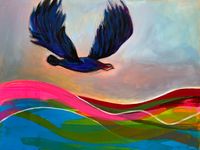 "The Wind" - Acrylic on Canvas, 30" x 40"