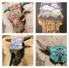 Hand Painted Cattle / Buffalo / Horse Skulls