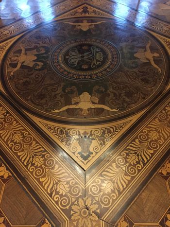 Beautiful floors in the Schwerin Castle
