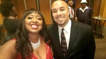 With Annika Chambers at the 2017 Blues Music Awards, Memphis, TN
