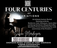 Sheridan Music Studio presents Airbnb Experience: Four Centuries of Variations and Rhapsody in Blue