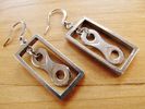 Bicycle Chain Link Earrings E15
