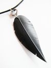 Mens Bicycle Innertube Feather Necklace N4