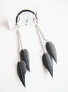 Chain Feather Earrings E13