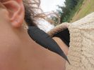 Asymmetrical Innertube Feather Earrings E10
