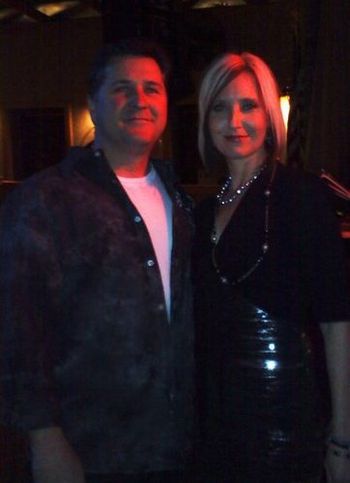 My husband (Mark) and I at one of our shows with CRUSH.
