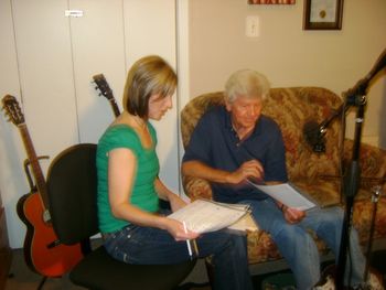 The day I met Jimmy Clanton...working on one of the duets on his CD.
