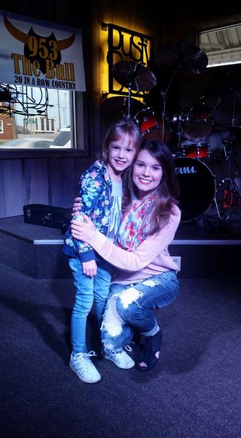 This little girl is super cute and a HUGE Fan! :) - Dusty Boots Saloon and Eatery held an acoustic night with me via 95.3 The Bull
