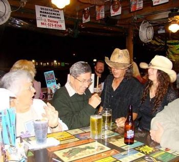 Mom, Dad, Paul & April at Gatorz Bar in Port Charlotte, FL
