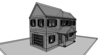Our 3-d CAD plans for our LEED for Homes Guest house, designed and built for Mary Pricey Harrison of Greensboro, NC
