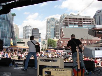 Performance on the CHEVY MUSIC TOUR stage, CMA MUSIC FEST.....(overlooking the Famous Ryman Aud.)

