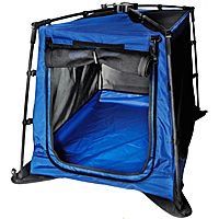 4 BLUE  (this is stock photo) Tent style crate LARGE with 2 doors $50
