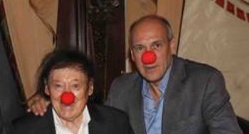 Clowning around witth comic Marty Allen
