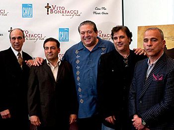 Actors Paul Borghese, Alex Corrado, Lou Martini, Jr. & director John Martoccia
