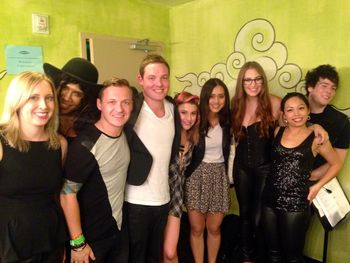 Backstage at the Hollywood Palladium with these talented people!
