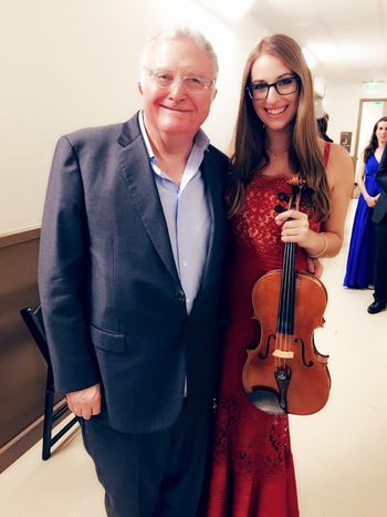 After a performance with Randy Newman!
