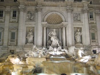 The Trevi Fountain in Rome.
