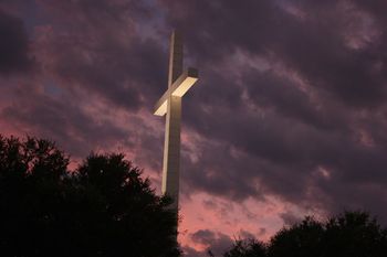 The beautiful cross at First Baptist Church of Central Florida.
