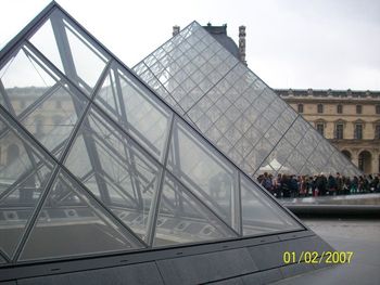 Pyramids of Musée du Louvre - Paris.
