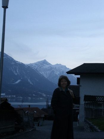 Mom on a beautiful Swiss night!
