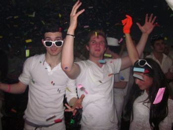 Partying at Sensation White, Belgium - Mar 2011
