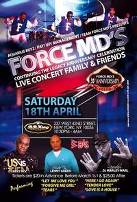 Aquarius Boyz presents Force MD'S 30th Anniversary Live Concert