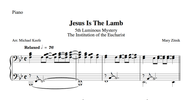 Jesus Is The Lamb Piano Sheet Music