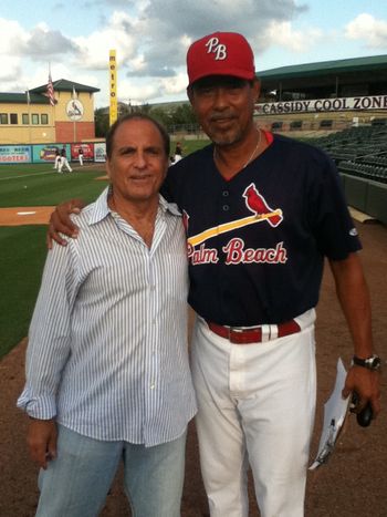 Lou & "El Presidente" pitcher Dennis Martinez.
