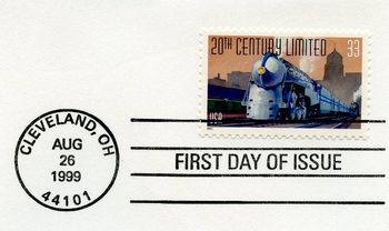 USA 1999 FDC 20th Century Limited
