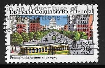 xxxx 1991 District of Columbia Bicentennial Pennsylvania St street cars

